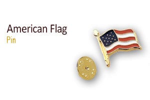 Small American Flag Pin